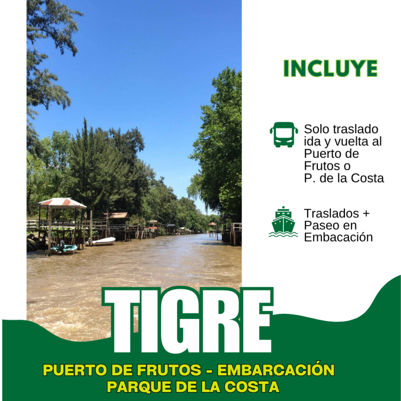 Excursion De Dia Completo - Tigre.